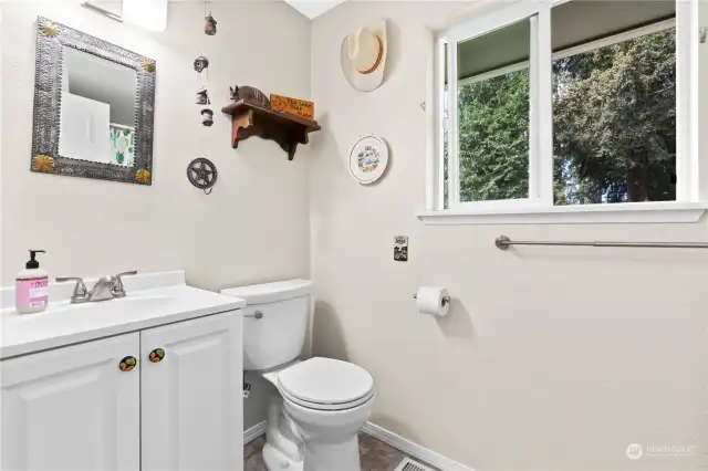 Third Bathroom off the laundry room, includes a shower!