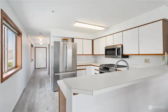 Kitchen with newer upgraded stainless appliances