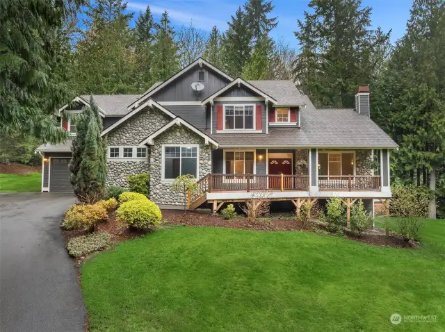 Welcome to your dream Craftsman-style estate in the sought after Ames Lake area of Redmond.  A custom built home built on 2.36 Acres.  Beautiful river rock accent on the front of the house.  Welcome to 27458 Ames Lake Road - Welcome Home!
