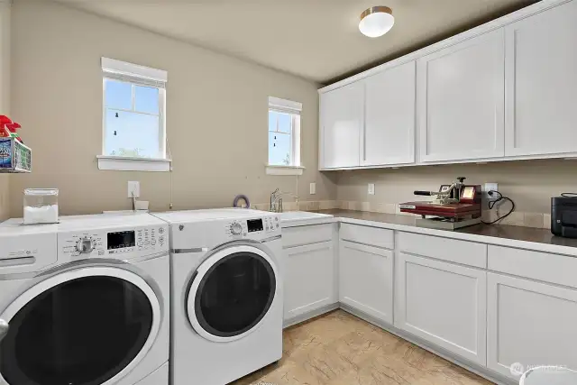 Laundry with ample storage