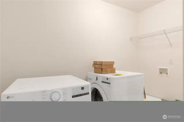 Large laundry room.