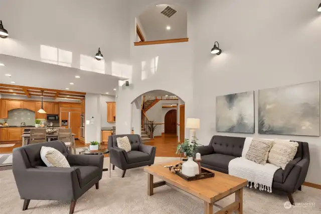 Spacious living area thoughtfully designed with an open layout.