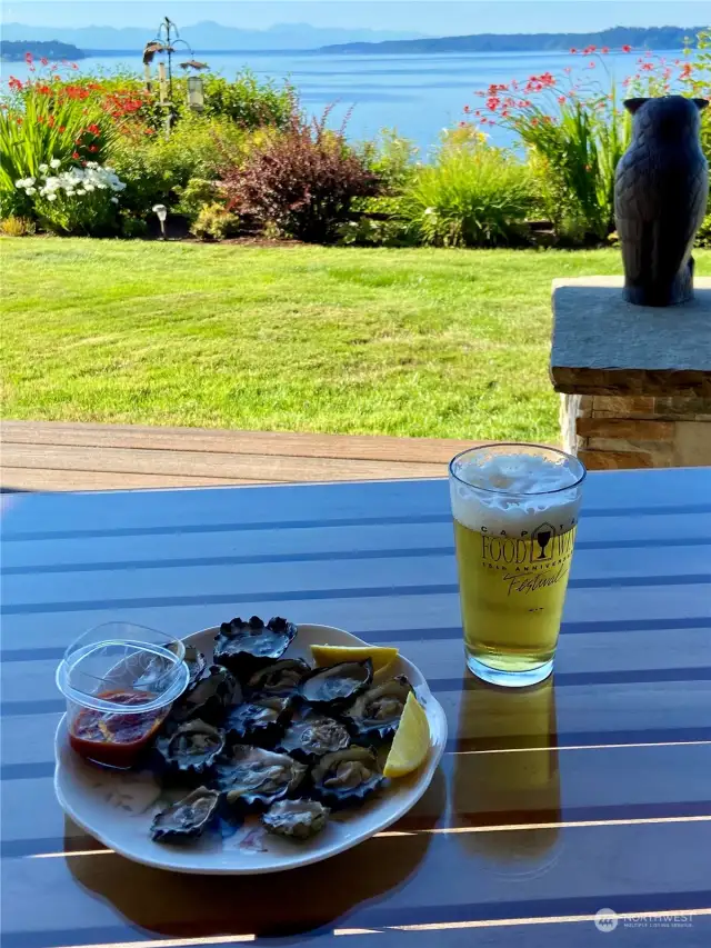 Enjoy oysters from your own beach!