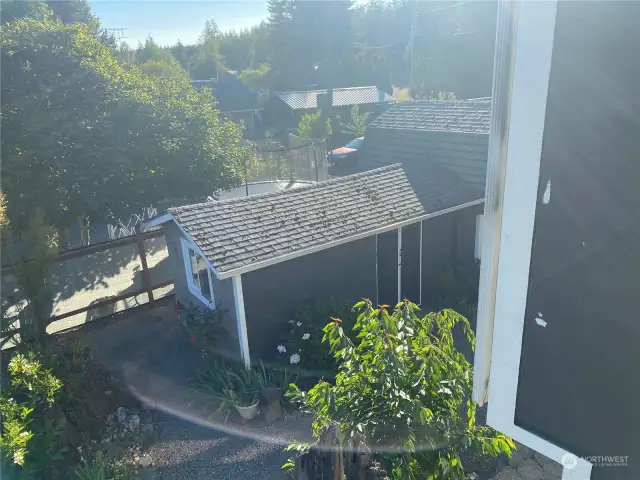 View of bunkhouse from 2nd floor