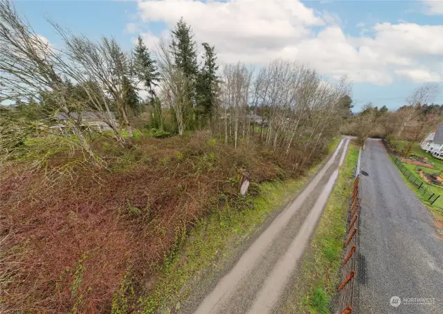 Beautifully maintained private road. Maintenance is shared with the owner in front and behind.