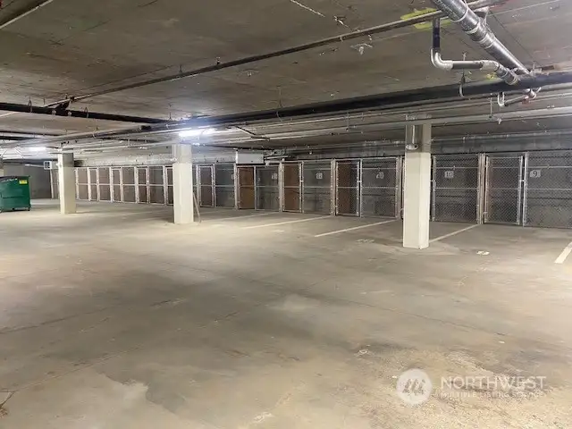 Underground garage parking/storage.