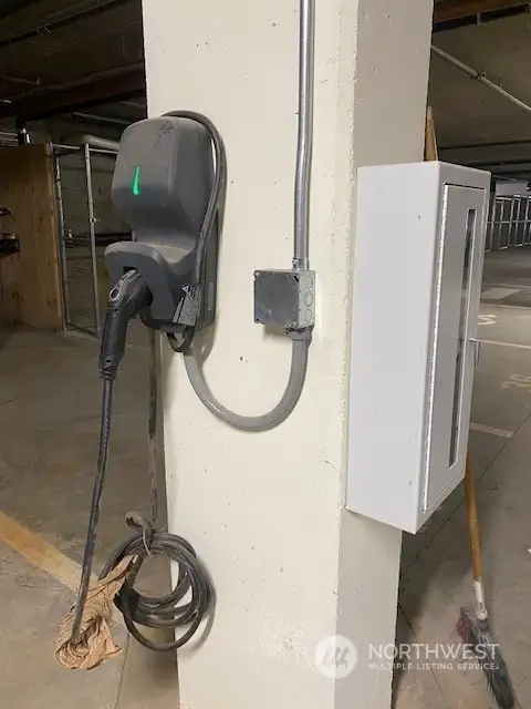 4 EV Chargers in garage.
