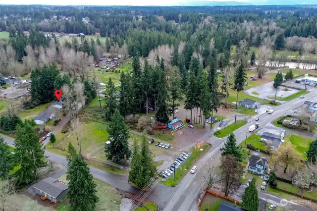 The duplex is close to McKenna Park: .3 miles away, Yelm Wal-mart: 1.4 miles away, JBLM: 12.5 miles away.