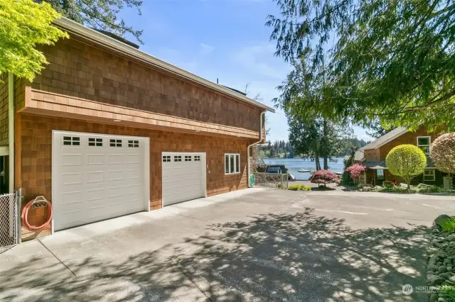 Detached Garage w/ 1165 Sq Ft of Finished Flex Space. Main Floor Room Currently Used as a Home Gym. Upstairs Offers 1000 Sq Ft of Finished Open Flex Space! LOOK at All the Parking! Bring the Toys, Boats, & RV!