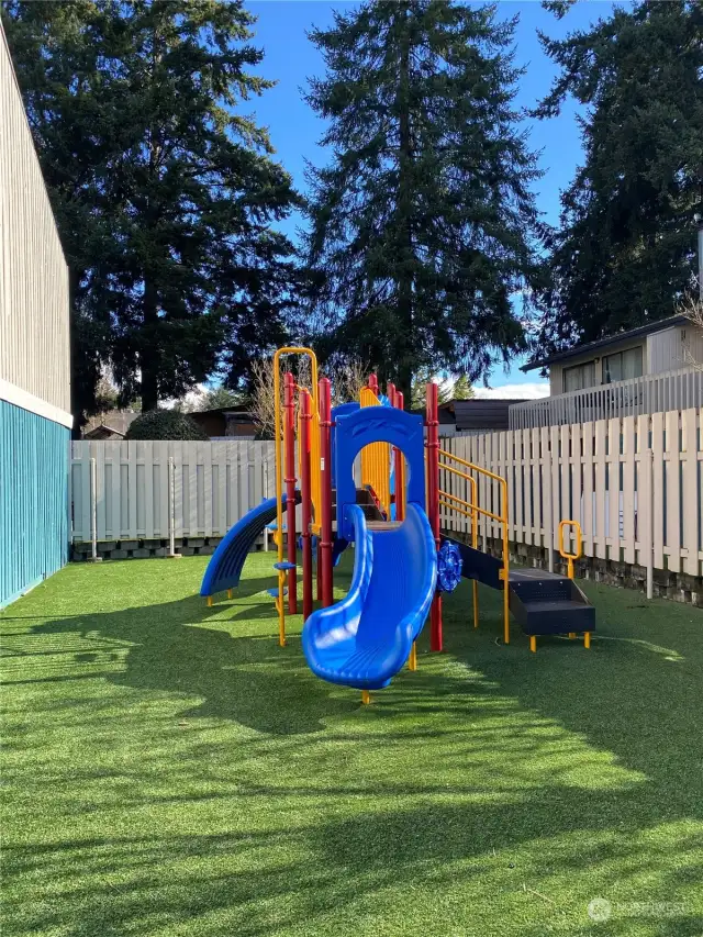 Playground adjacent to unit
