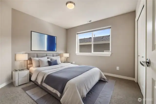One of 3 secondary bedrooms! (Virtual Staging)