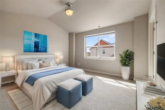 One of 3 secondary bedrooms! (Virtual Staging)