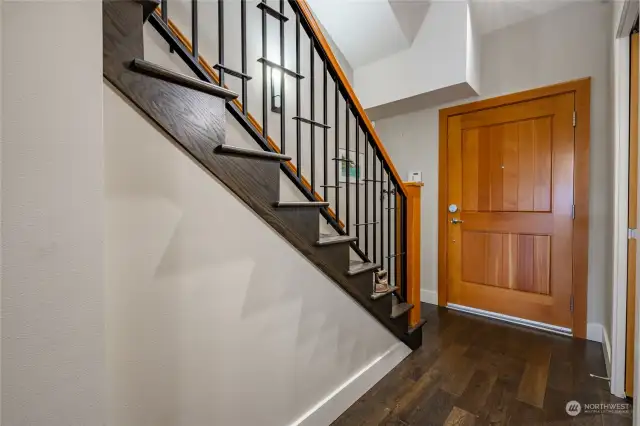 Entry way and stairs leading to the loft