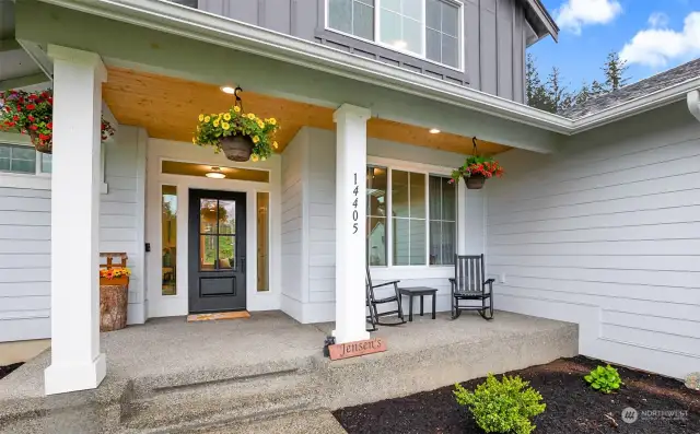 Welcoming front porch