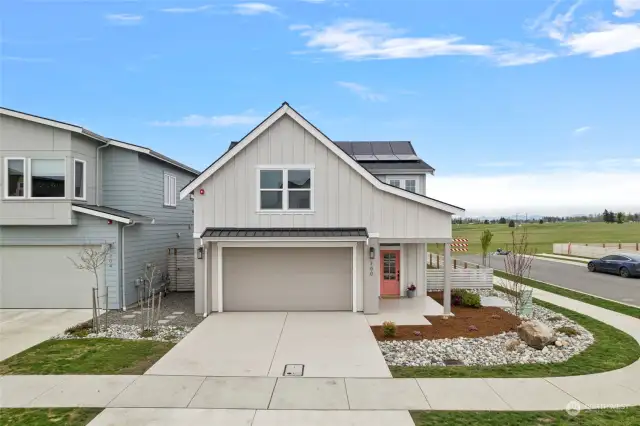 Welcome Home to this  environmentally responsible, solar built home!