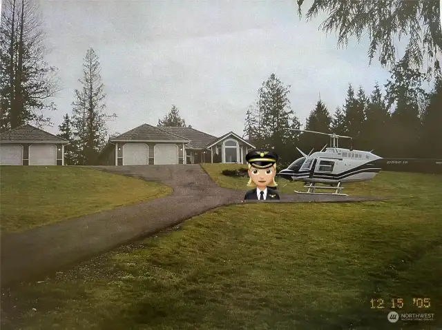 Owner provided photo. This was their country estate that they flew into. 860' elevation.