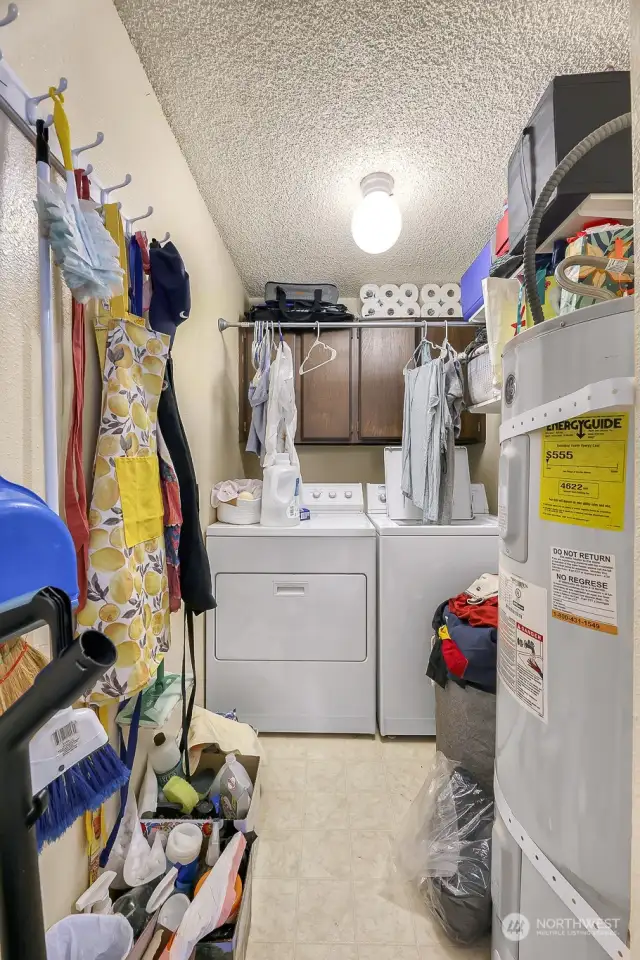 Deep laundry room in unit.