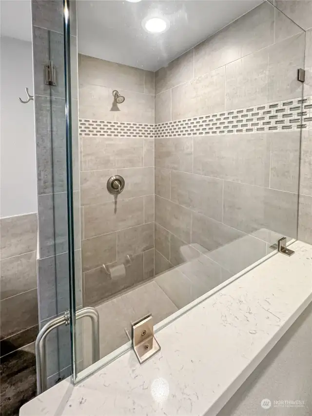 Primary Shower with Custom Tile