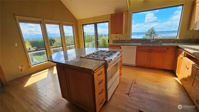 view from center of kitchen