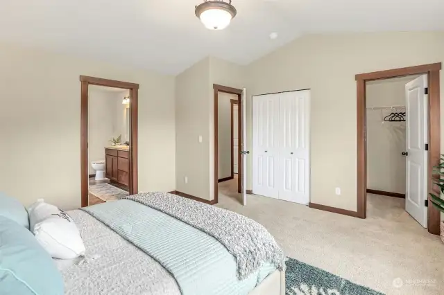 Primary Suite w/ 2 closets - 1 walk-in & 1 with built-ins.