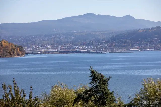 The 180-degree views include those of Downtown Bellingham and Fairhaven.