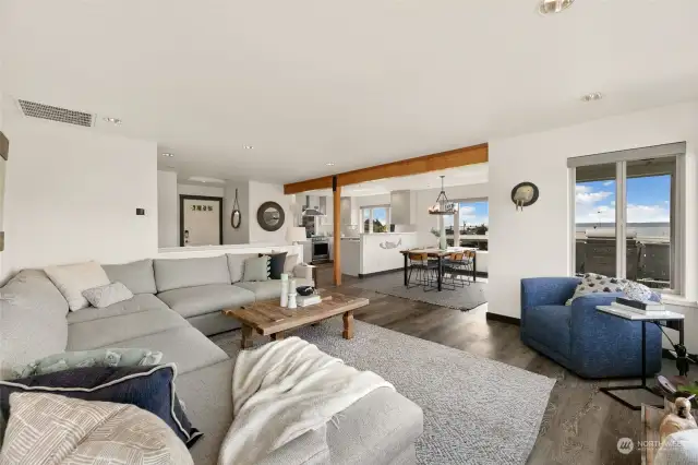 The Great Room at this home is truly great - open flow between living, dining and kitchen, perfect for entertaining and day-to-day living alike. Did we mention this home conveys fully furnished if desired?