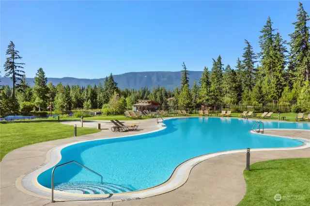 Year-round heated outdoor pool.