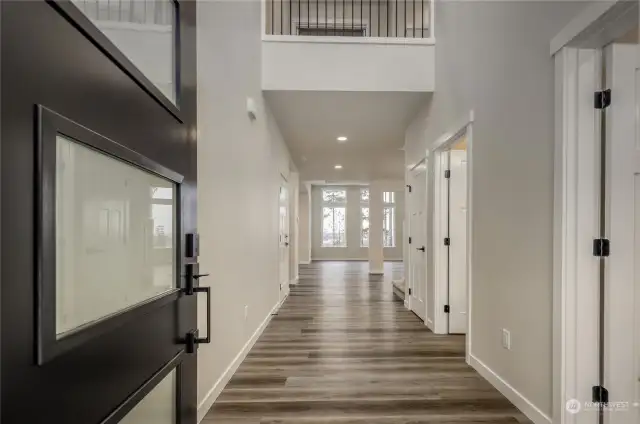 Entry level into foyer
