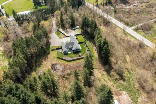 Beautiful birds eye view of this magnificent property!