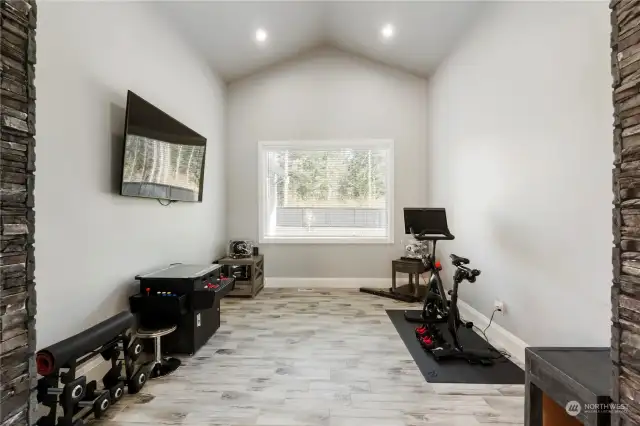 Gaming or working out this space has endless options.