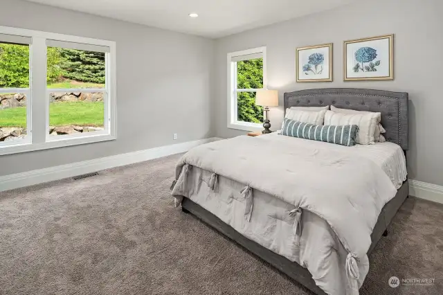 Oversized ADU bedroom perfect for nanny, MIL or multi-generational living