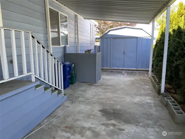Carport and Shed