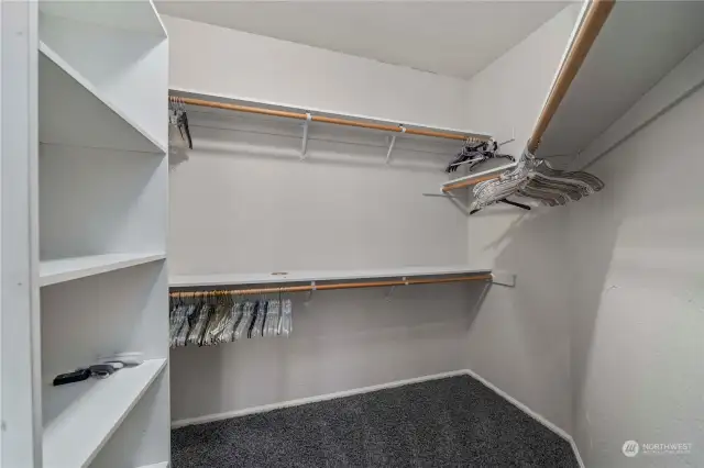 Large Walk in Closet in the Master Bedroom
