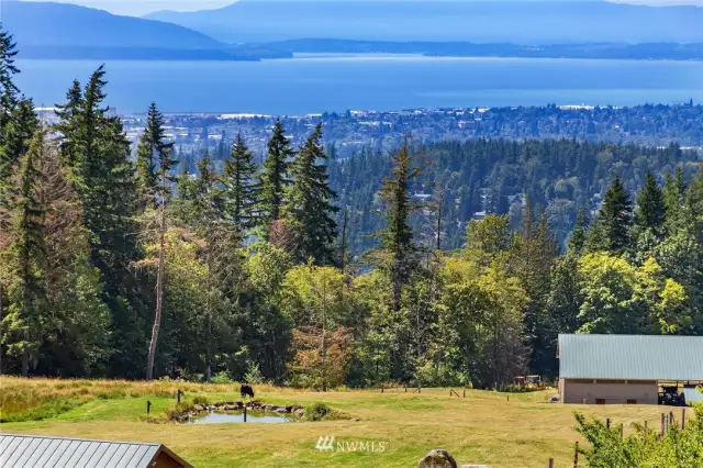 Over 367 acres with additional acreage available - water views of Puget Sound, the San Juans, Bellingham Bay & more.