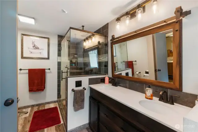 A very well thought out remodel makes this bathroom a dream!