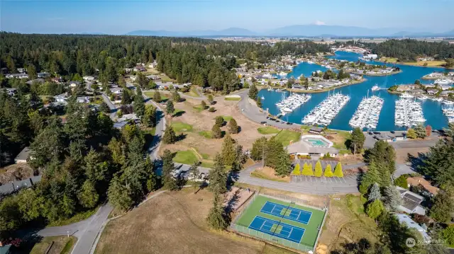 Shelter Bay amenities abound, pickleball and tennis courts