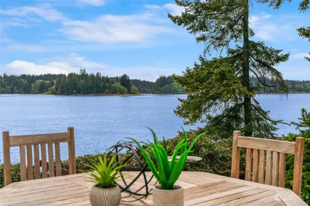 Immerse yourself in stunning 180-degree soundscapes. This waterfront oasis extends beyond the view, offering 140 feet of private waterfront for endless activities.