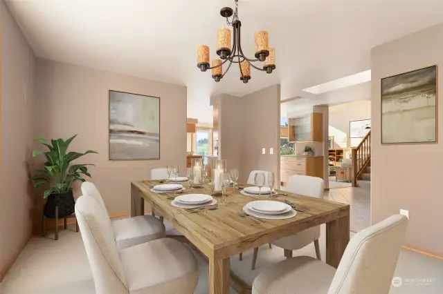 Formal Dining Room - Virtually Staged