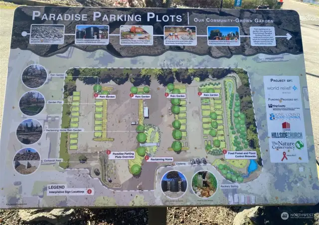 Paradise Parking Plots Community Garden behind the property!