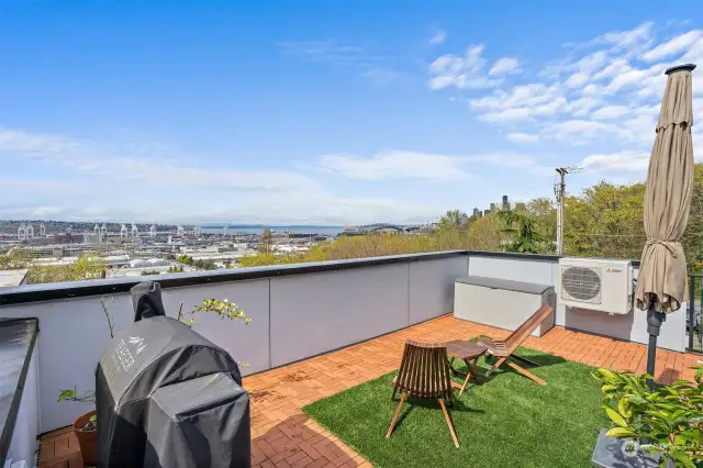 Enjoy barbecues, gardening and lounging on your private rooftop deck.