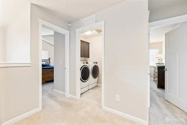 Laundry room located upstairs