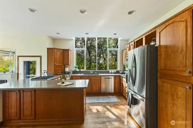 This is one amazing kitchen, even doing dishes is fun!
