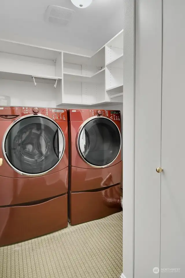 Laundry Room with extra storage.