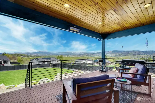 Stunning views from the covered back deck!