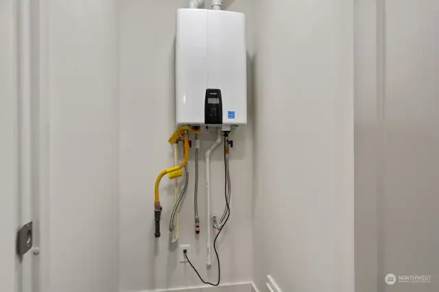 Energy efficient tankless hot water heaters.