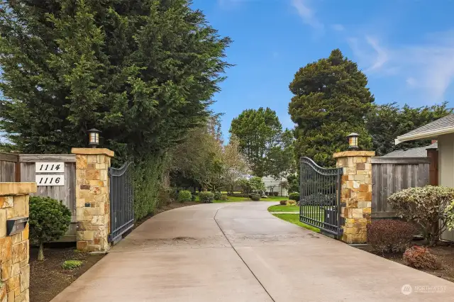 Gated entry to all three properties