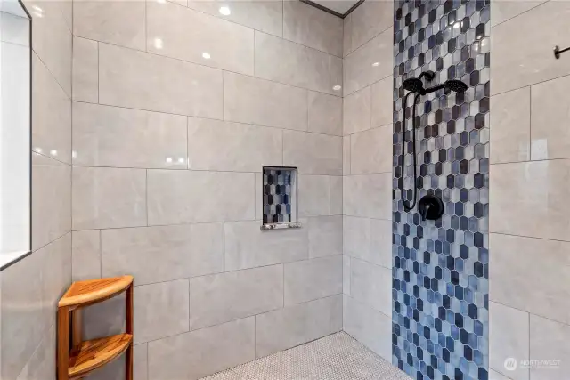 Large Walk-In Primary Shower
