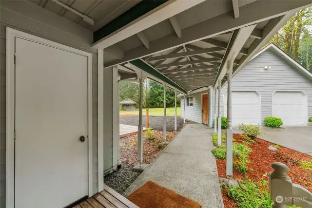 Last but not least the covered breezeway to garage. Come see this fabulous home amongst great neighborhood and nature.