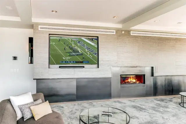 Entertain during the Game with the large TV