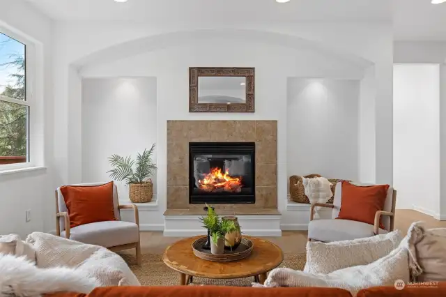 1 of 3 gas fireplaces